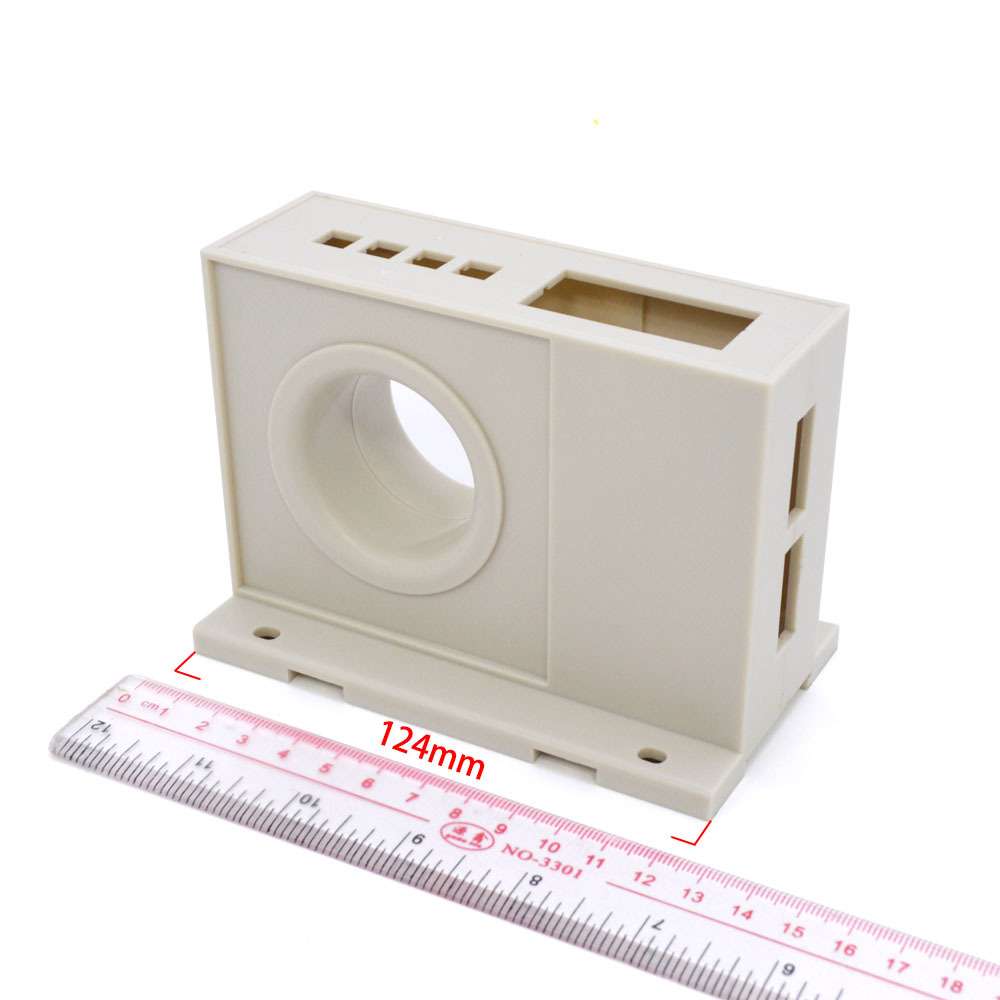 导轨控制开关外壳P32 PLC工控盒塑料124*70*80MM壳仪表盒