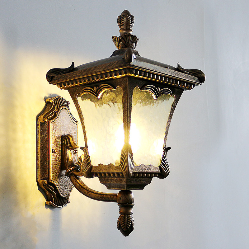 欧式庭院灯户外墙阳台防水复古现代客厅楼梯简约过道田园led 壁灯