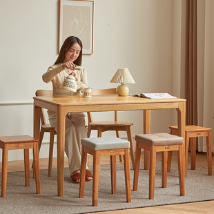 家用实木方凳可叠放餐凳餐桌椅子小凳子简约矮凳客厅梳妆凳高脚凳