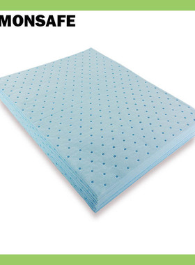 LEMONSAFE化学品吸附棉轻量级万用吸附棉片蓝色化学吸液棉片