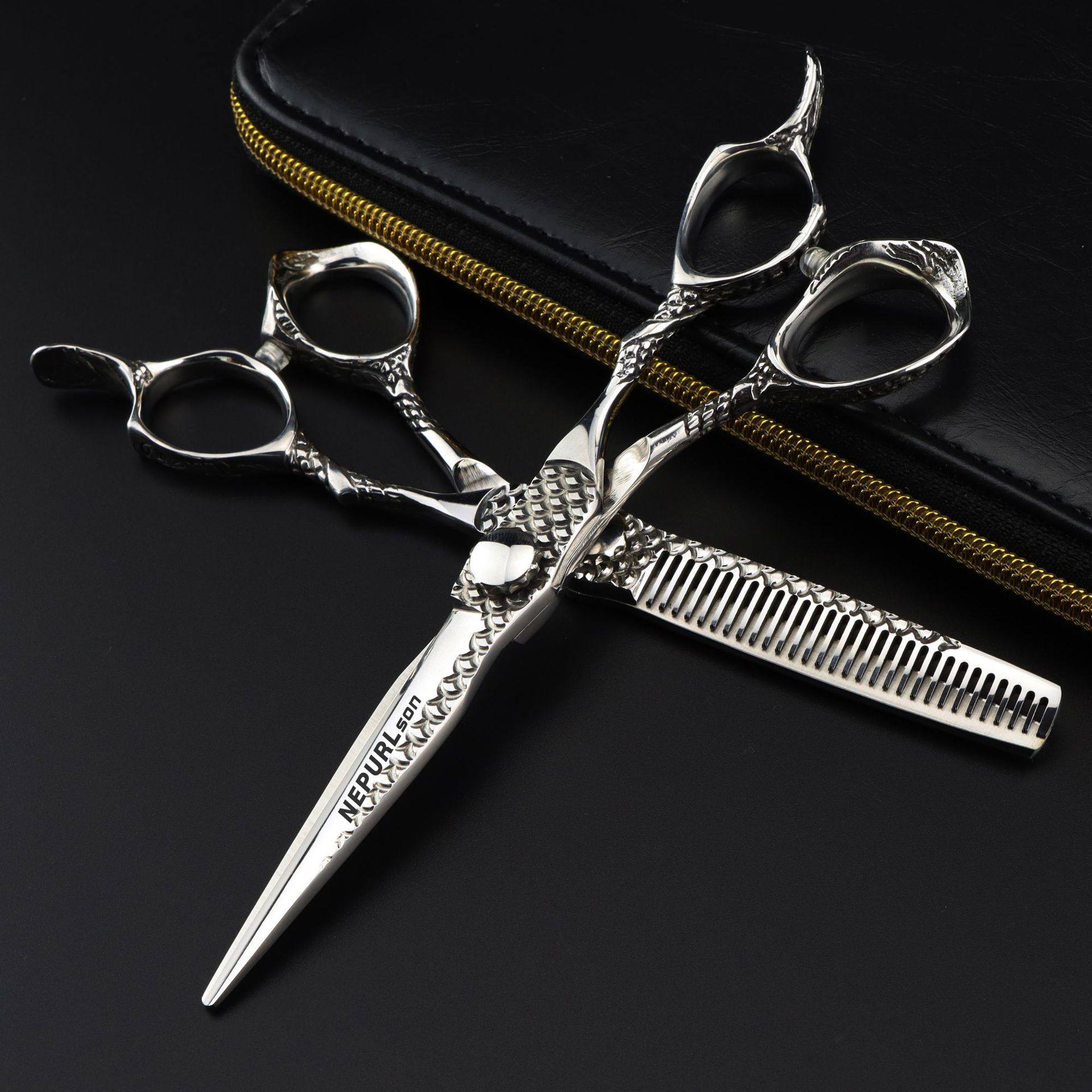 6.0寸银色小龙柄数控 美发剪刀 理发剪 平剪 刘海剪 牙剪 打薄剪,鲜花速递/花卉仿真/绿植园艺,其它园艺用品,淘宝优惠券,粉丝福利购,淘宝优惠卷