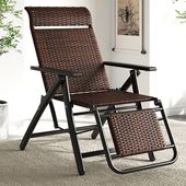 老式 藤编藤椅折叠躺椅办公室午休躺椅单人家用阳台椅子老人午睡床