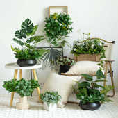 仿真绿植盆栽客厅茶几桌面摆件室内高级装 饰假花餐厅酒店橱窗造景