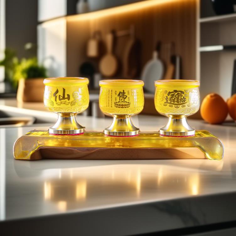 琉璃供酒杯供水杯家用供杯供佛供财神供仙供地主关公茶杯贡杯佛具