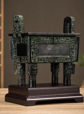 司母戊鼎彷古青铜摆件开业送礼纯手工纯铜工艺品高档后母戊鼎收藏