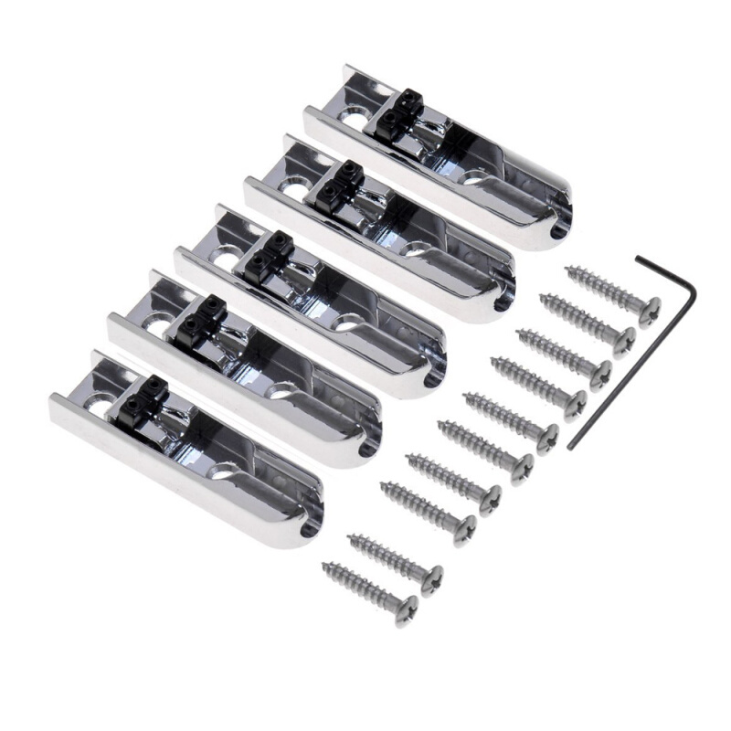 厂家直销 五弦分列式贝司独立琴桥 琴码拉弦器 黑色 银色