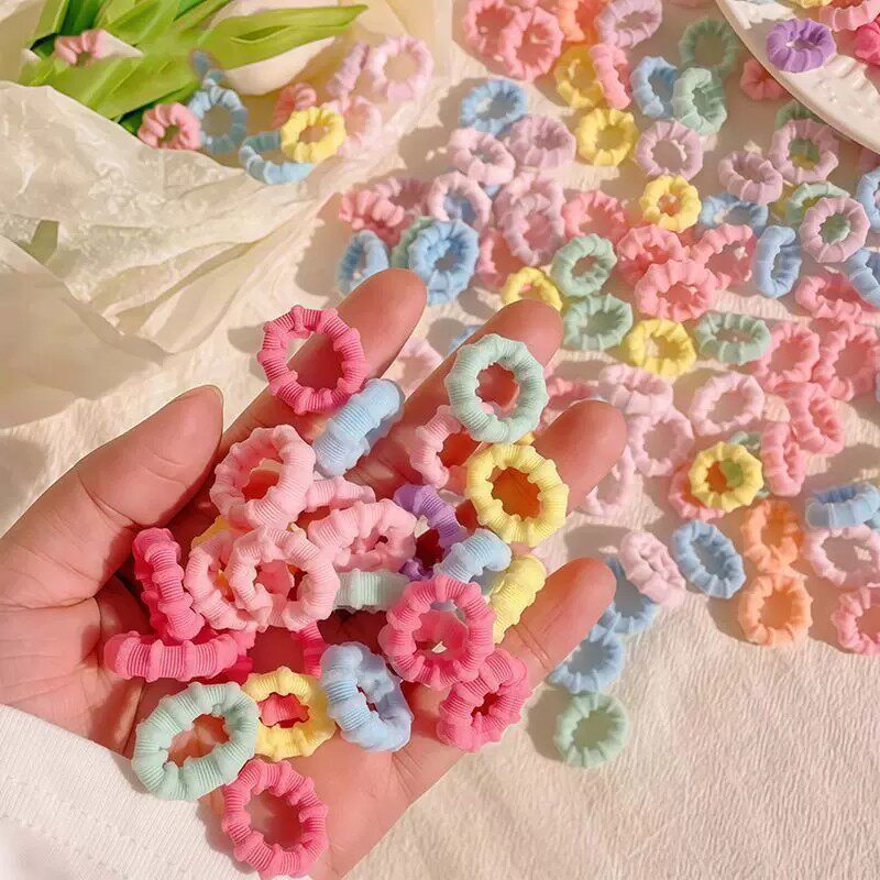 多巴胺彩色头绳儿童扎头发皮筋不伤发高弹力发绳女童宝宝拇指发圈