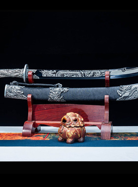 龙泉市刀剑一体锻打麒麟牛尾刀