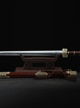 龙泉市刀剑花纹钢八面春秋汉剑