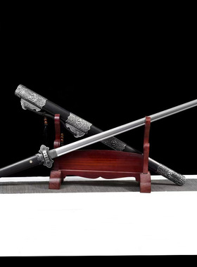 唐横刀高锰钢手工一体锻打绣春刀