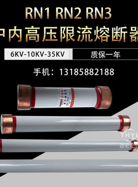 户内高压限流熔断器RN1-10KV/10A RN1-10KV/15A高压熔管 410*55mm