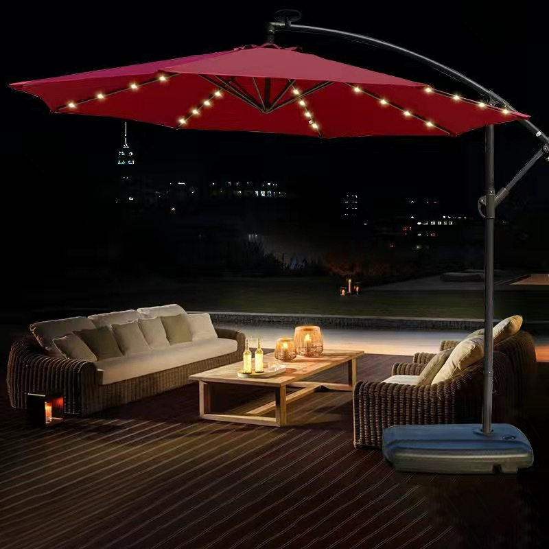 户外遮阳伞庭院伞大太阳伞带灯别墅露台商铺室外花园罗马伞三头伞,家庭/个人清洁工具,厨卫防水贴/条,淘宝优惠券,粉丝福利购,淘宝优惠卷