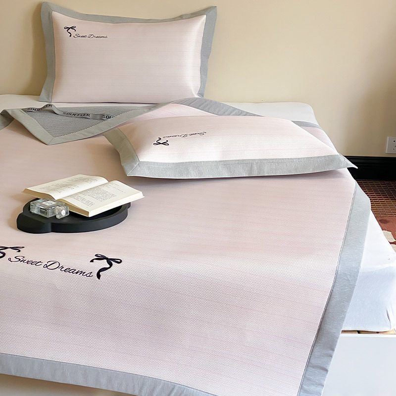 A类夏季轻奢风冰丝凉席三件套可水洗机洗凉感平席床笠款空调软席,家庭/个人清洁工具,厨卫防水贴/条,淘宝优惠券,粉丝福利购,淘宝优惠卷