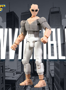 3D打印多关节超可动人偶玩具囚犯无-敌变种配色手办模型成品摆件