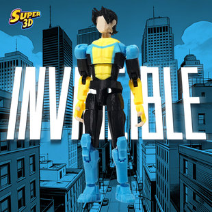 3D打印多关节可动人偶玩具狼系马克无敌变种配色手办模型成品摆件