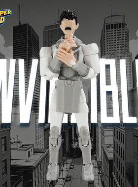 3D打印多关节超可动人偶玩具胡子无-敌变种配色手办模型成品摆件