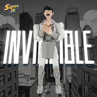 3D打印多关节超可动人偶玩具胡子无敌变种配色手办模型成品摆件