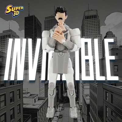 3D打印多关节超可动人偶玩具