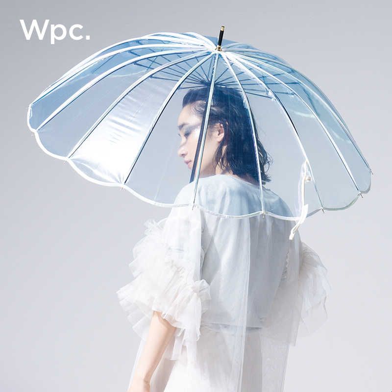wpc雨伞大号透明长柄伞2025新款高颜值果冻伞手动加大加厚加固女图片