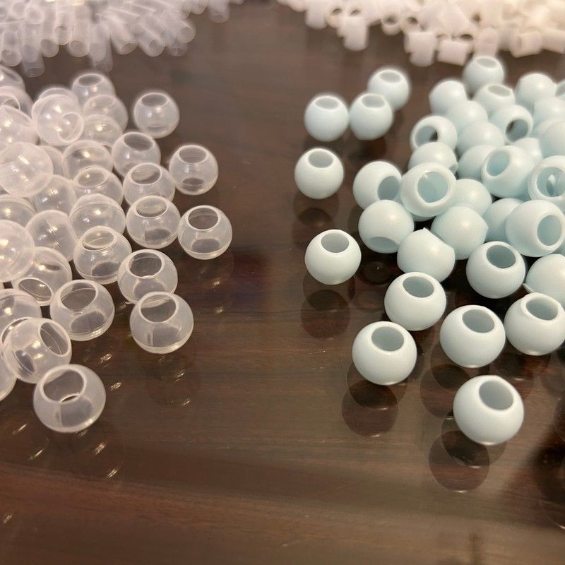 pe软管中空管tpe管护颈枕头pe圆球填充物内芯定型枕芯透气食品级