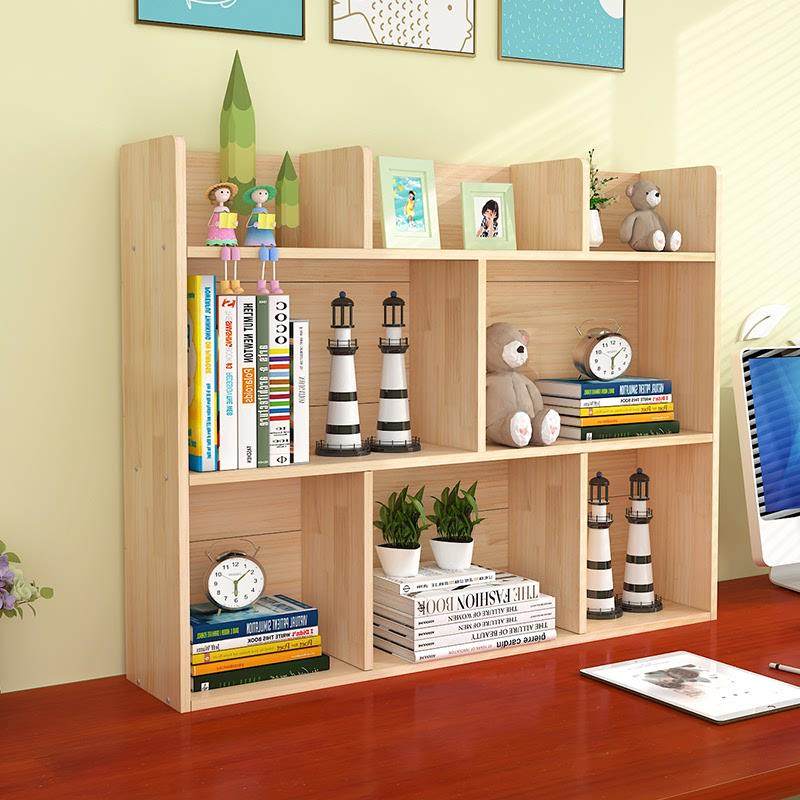 简易实木桌上桌面书架学生用小书架收纳多层书柜办公书桌飘窗置物,住宅家具,书架,淘宝优惠券,粉丝福利购,淘宝优惠卷