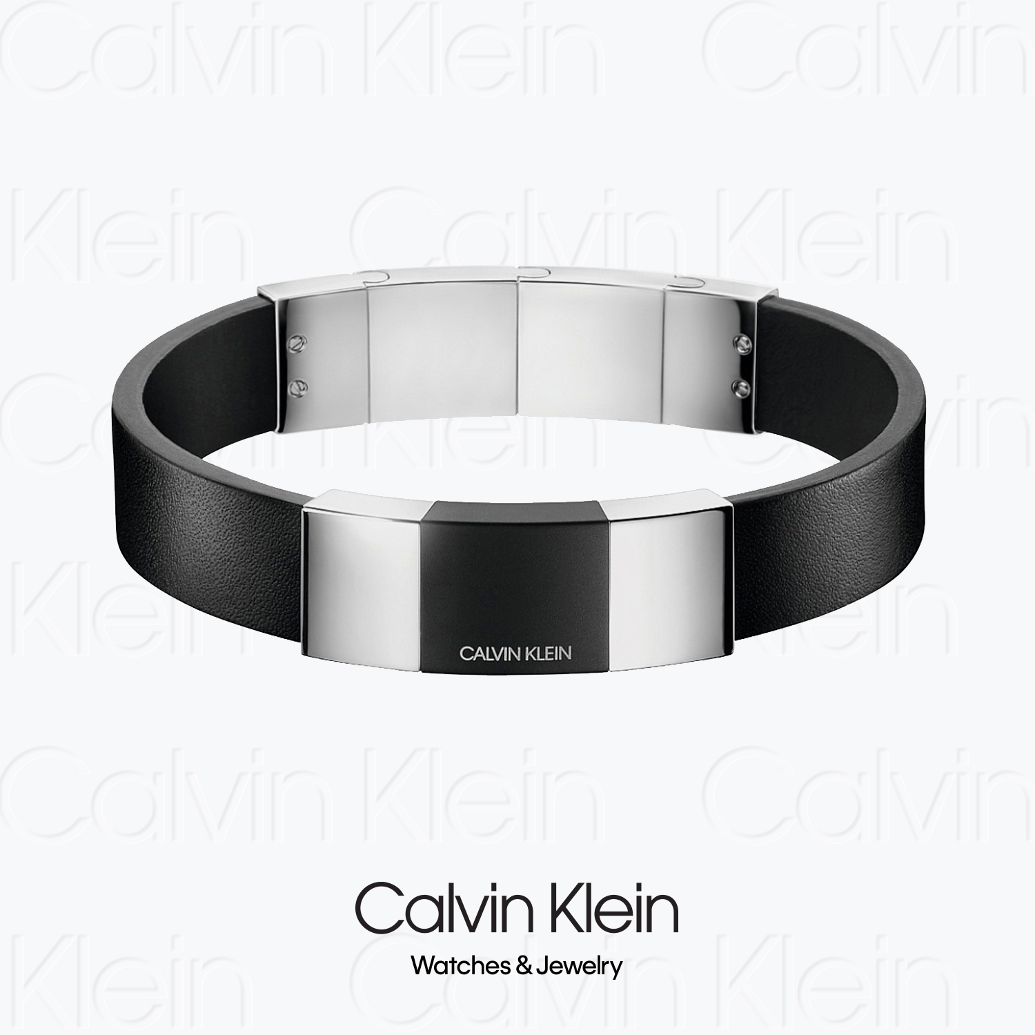 CalvinKlein男士小牛皮手链