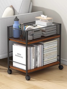 书箱桌下书本收纳箱书包滑轮学生教室用可移动桌边放书收纳盒书架