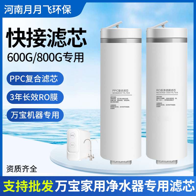 600G滤芯RO膜反渗透纯水机净水器净水纯水双出水直饮 长效过滤