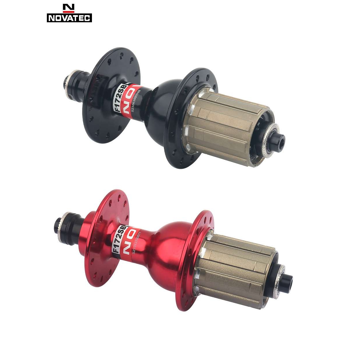 NOVATEC久裕公路自行车花鼓32孔4培林轴承100130前后轮快拆后花鼓