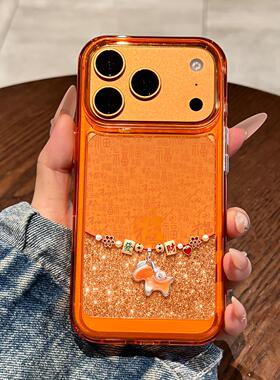 适用于苹果17promax手机壳新iPhone17pro新年百福高级感16简约透明15plus全包防摔14马年ip13小众12pm女款11