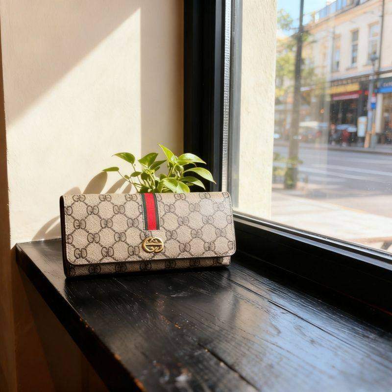 商务休闲欧美时尚长款钱包男女经典百搭包长钱包折叠皮夹百搭钱包