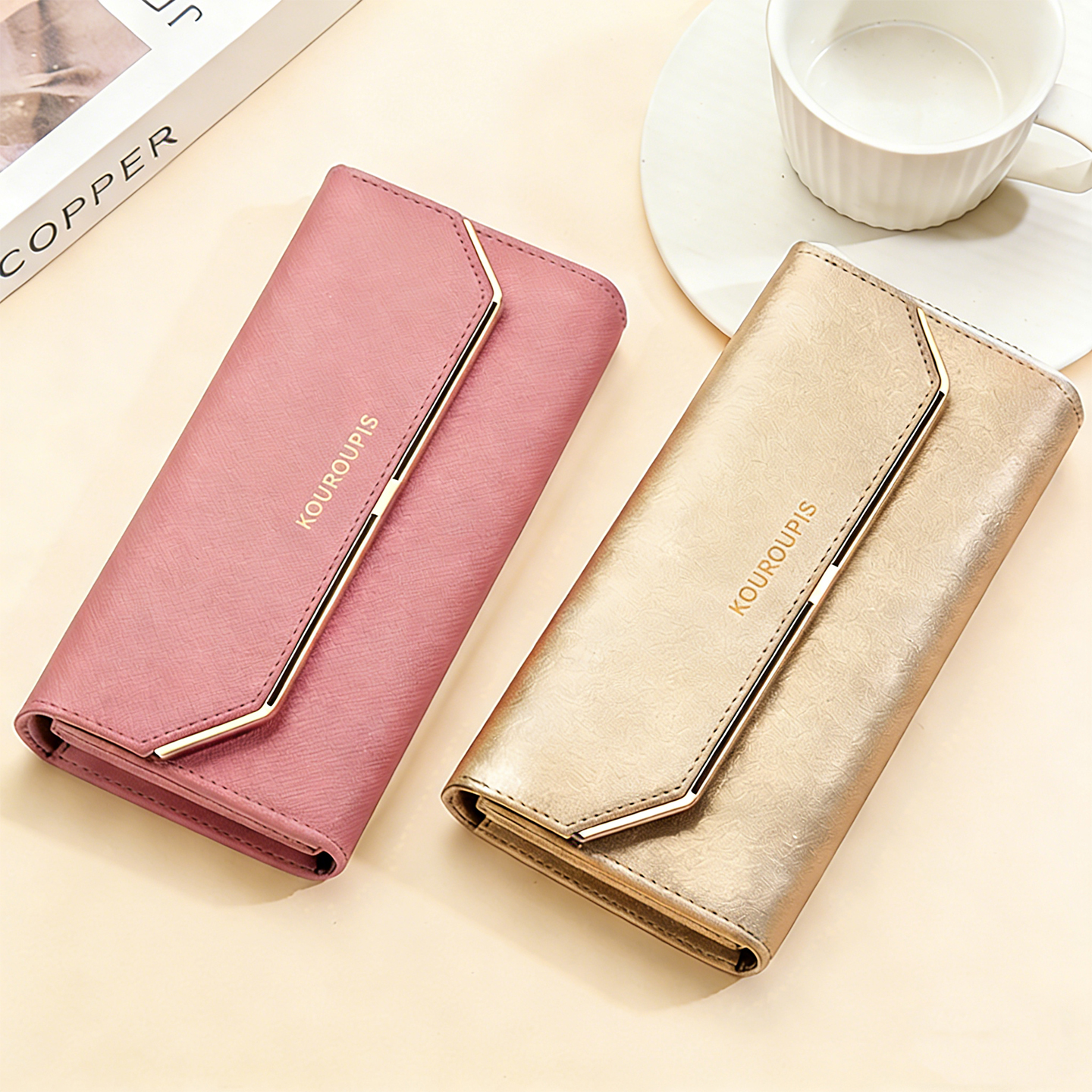 韩版日韩风长款大容量女小众钱包