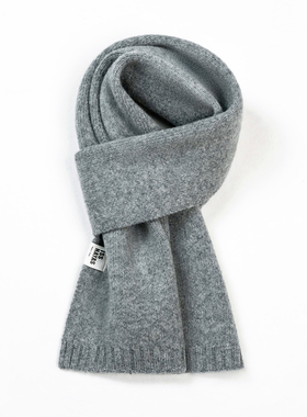 【知喜ziJoy】秋冬女士百搭爆款高级感韩版时尚加厚灰色羊毛围巾