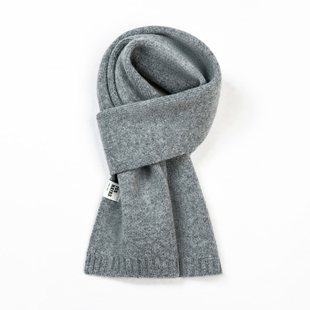 【知喜ziJoy】秋冬女士百搭爆款高级感韩版时尚加厚灰色羊毛围巾