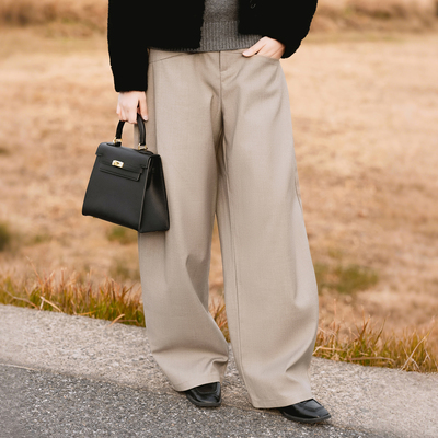 【知喜ziJoy】秋冬卡其色西裤女