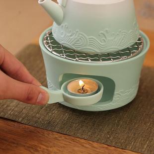 蜡烛陶瓷温茶器暖茶炉底座家用茶壶玻璃公道杯茶海保温围炉煮烤茶