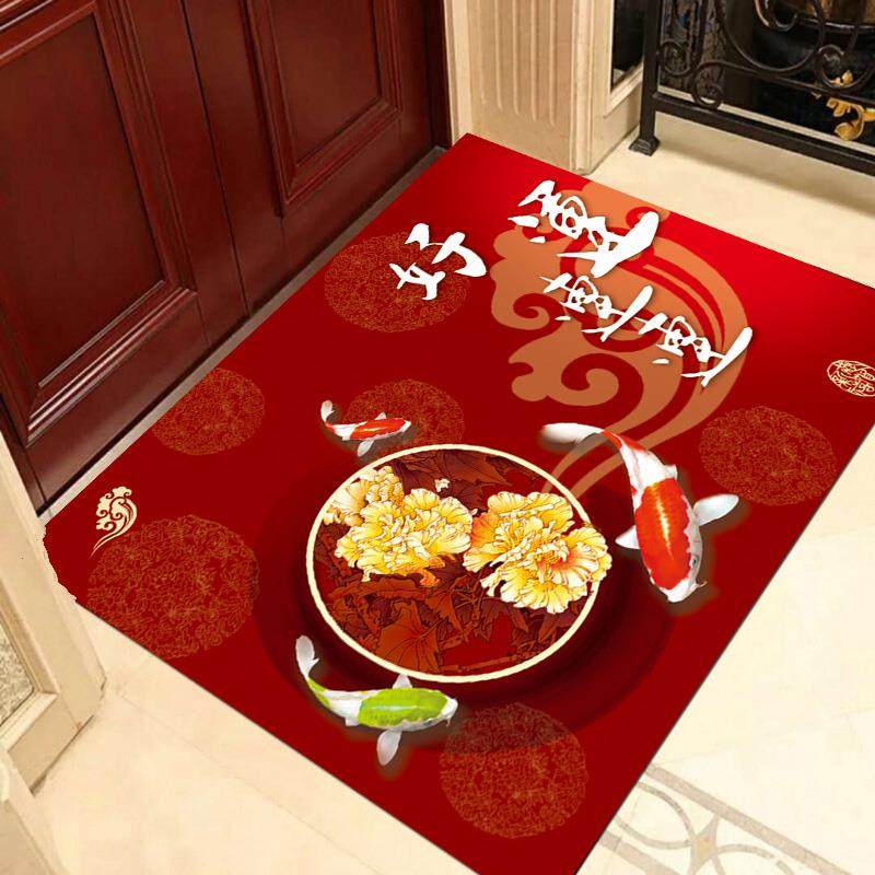 定制钢化玻璃地垫门垫家用入户垫脚垫防滑地踏脚踏中式客厅免洗