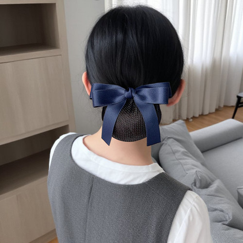 护士头花网兜酒店服务员工作发饰