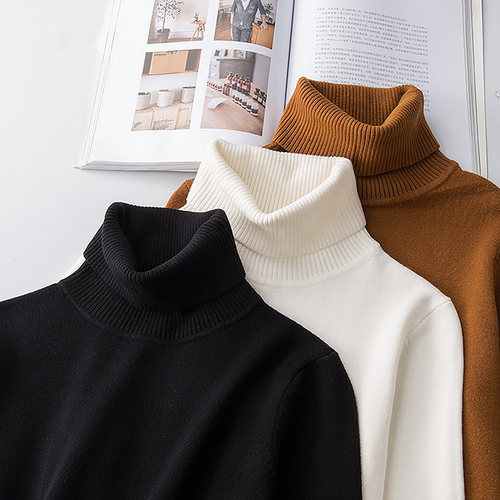 加绒加厚高领毛衣保暖一体绒