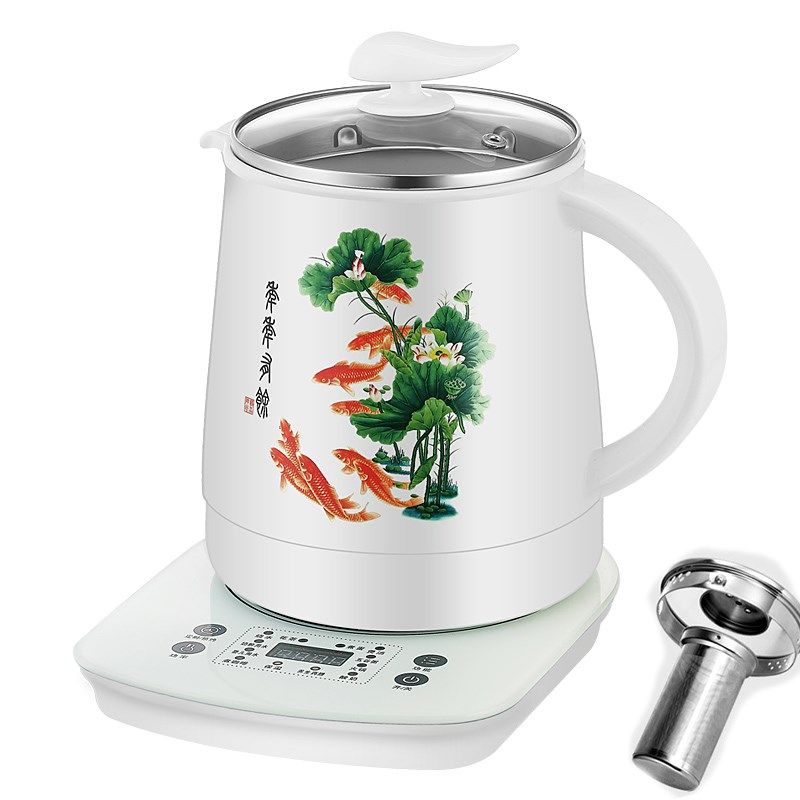 正迈景德镇陶瓷养生壶全自动  烧水壶花茶黑茶煮茶器陶瓷中药煲