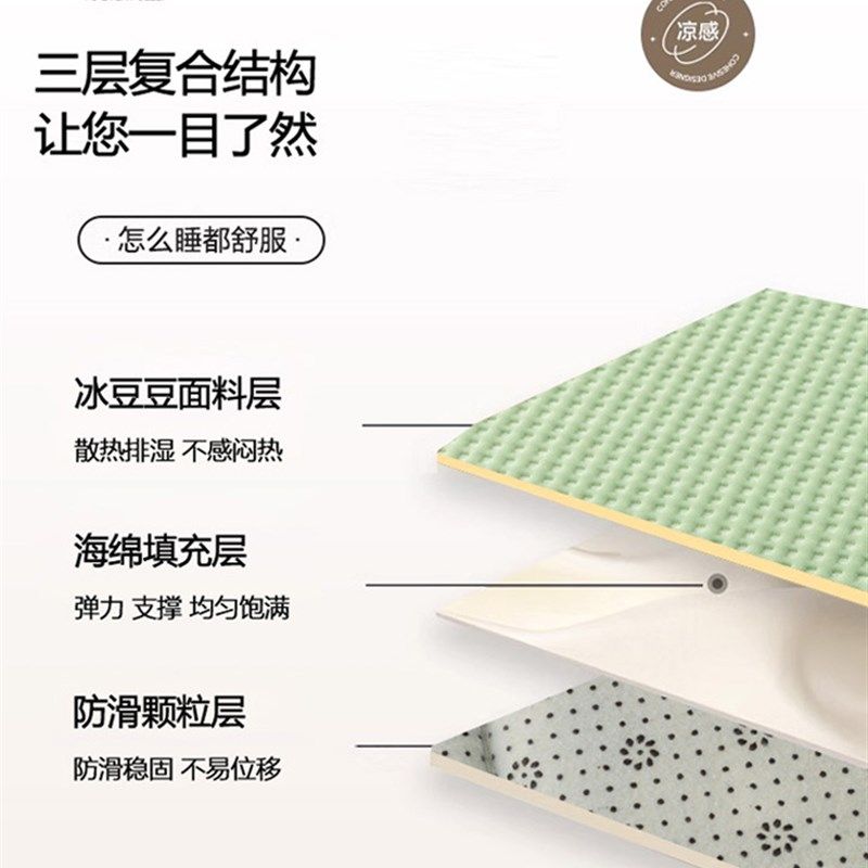 A类母婴软垫地垫家用薄垫抗菌全尺寸定制榻榻米防滑垫凉感冰豆豆