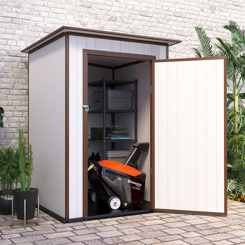 花园工具房户外收纳柜庭院室外储物房防水简易活动板房学校组合屋