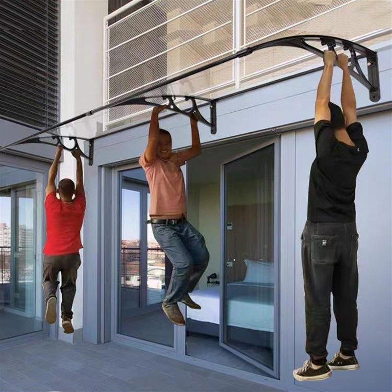 雨棚屋檐家用户外防雨铝合金遮雨棚遮阳棚雨篷窗户挡雨耐力板雨搭