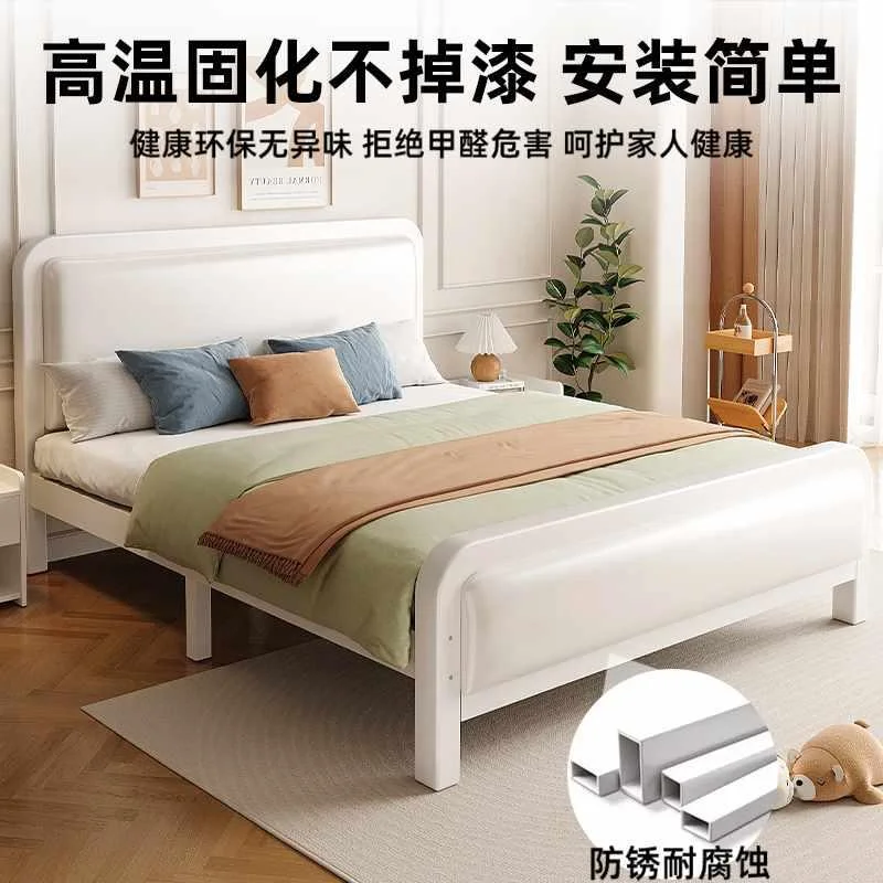 铁艺床现代简约1.8米双人铁床1加固加厚.5单人床简易经济型新品