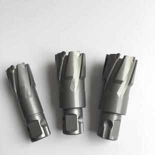 TCT合金钢板钻空心钻头通用柄磁力钻钻头切深35mm铁板钻套料钻