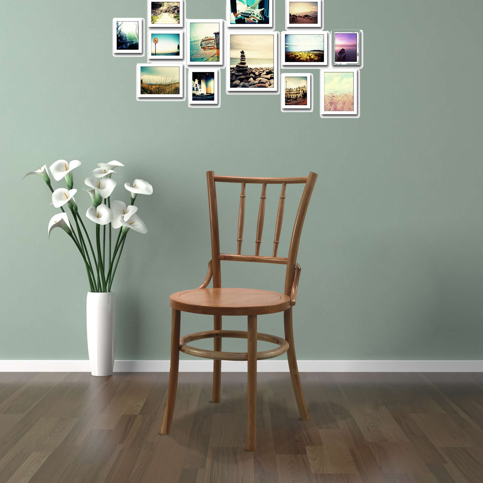 Thonet378餐椅靠背榉木椅子设计师椅婚庆布景家用实木椅餐桌椅