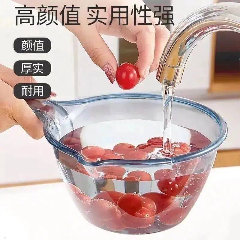 家用厨房不破水勺加深加厚长柄塑料大号创意透明水瓢舀水洗头勺子