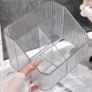 透明收纳盒化妆品整理盒桌面口红化妆刷护肤品笔筒化妆盒置物架