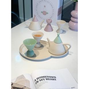 HoneyMee法式创意陶瓷下午茶茶具高档陶瓷茶壶茶杯子茶盘礼盒套装
