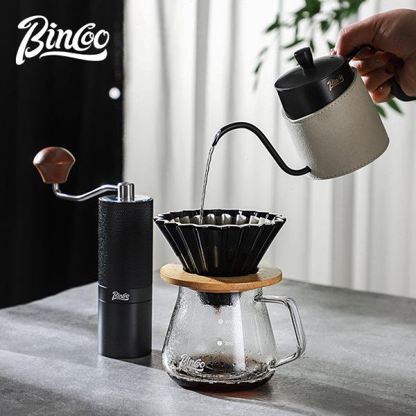 Bincoo手冲咖啡壶套装家用手摇磨豆机咖啡壶滤杯咖啡器具套装